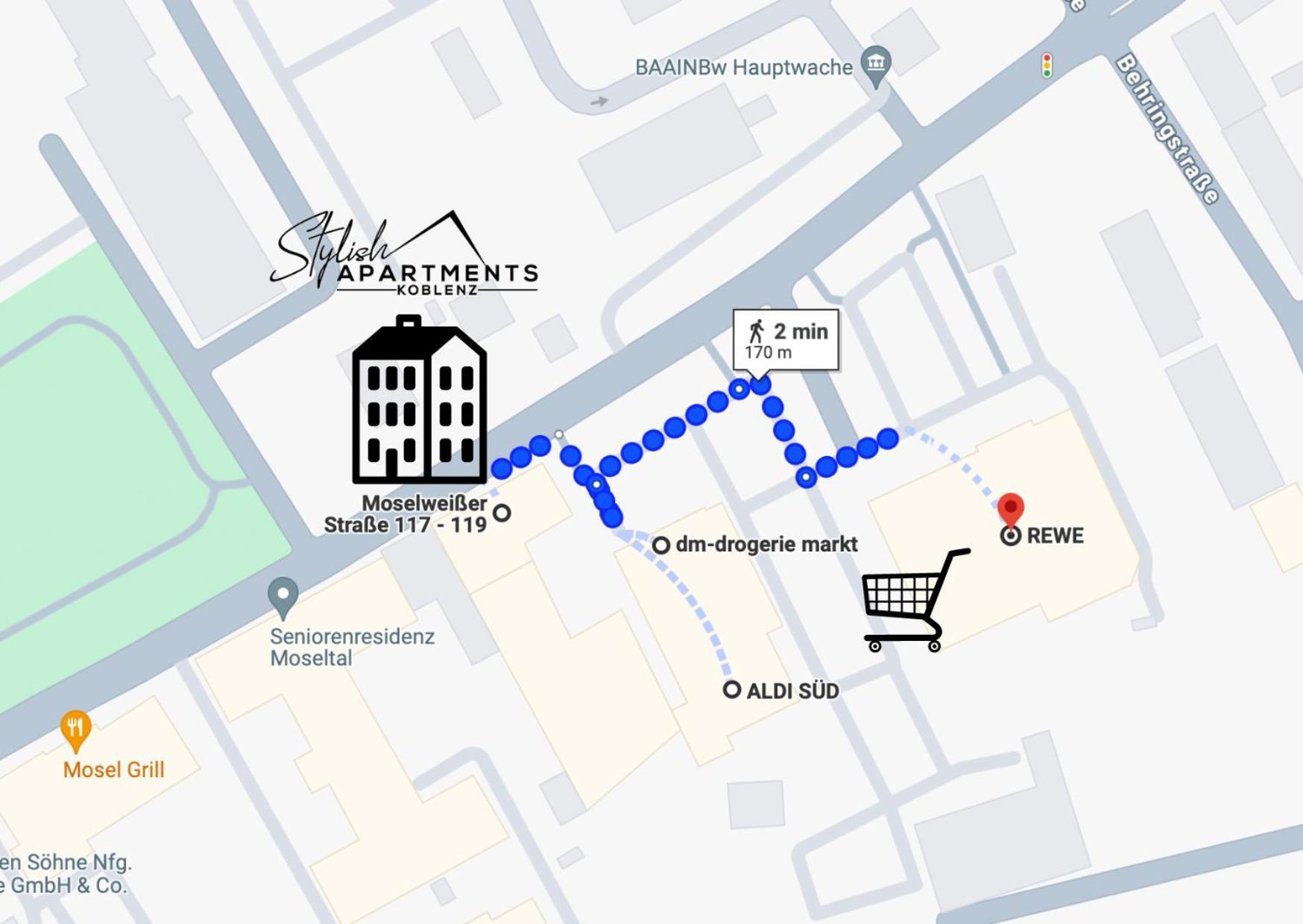 Special Apartment - Stadtnah, Balkon, Parkplatz, E-Ladestation, Gitterbox Fuer Fahrraeder, Fitnessstudio 科布倫茨 外观 照片
