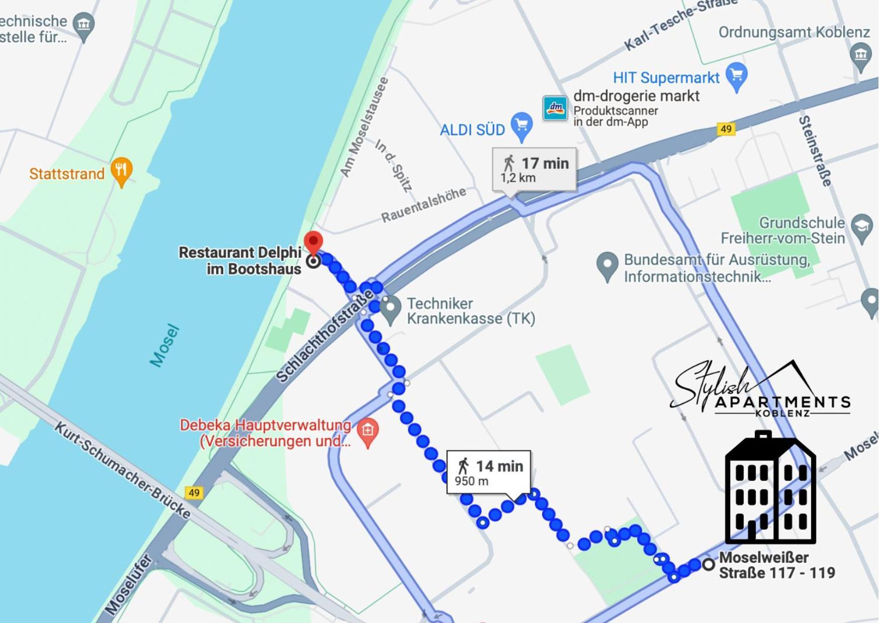 Special Apartment - Stadtnah, Balkon, Parkplatz, E-Ladestation, Gitterbox Fuer Fahrraeder, Fitnessstudio 科布倫茨 外观 照片