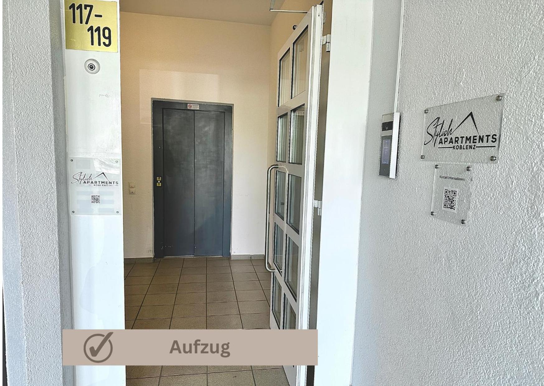 Special Apartment - Stadtnah, Balkon, Parkplatz, E-Ladestation, Gitterbox Fuer Fahrraeder, Fitnessstudio 科布倫茨 外观 照片